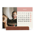 Calendário de mesa com suporte em madeira - horizontal  — Capítulos pastel [capa]