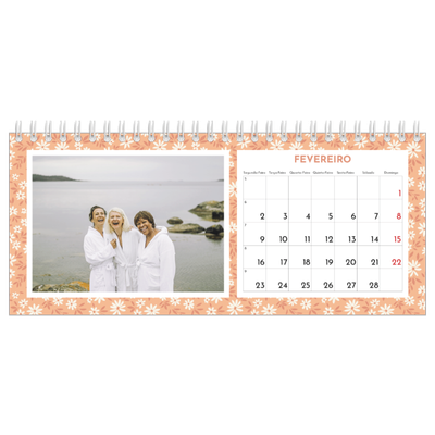 Calendários de mesa — Florescer [Fevereiro]