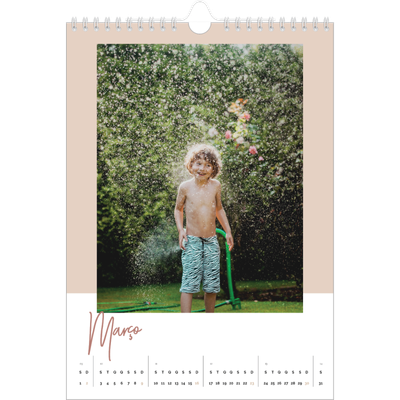 Calendário fotográfico A4 — Molduras de terra [Março]