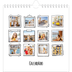Calendário quadrado — Momentos de álbum de recortes [capa]
