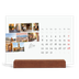 Calendário de mesa com suporte em madeira - horizontal  — Férias na cidade [Março]