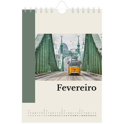 Calendário A5 — Vistas do mundo [Fevereiro]