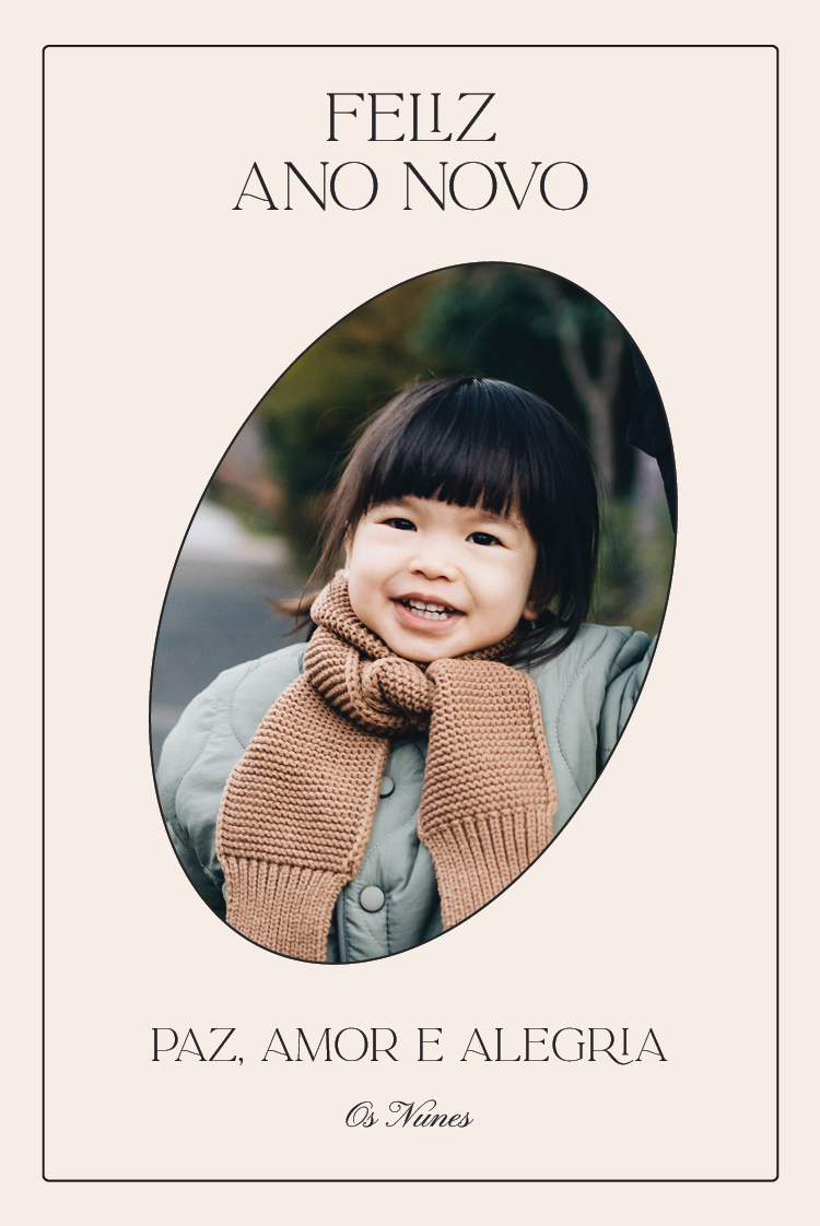 Cartões — Moldura oval