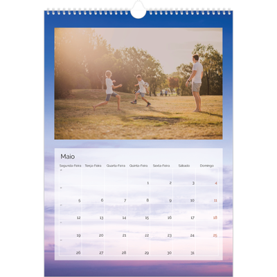 Calendário A3 — Paisagem de nuvens [capa]