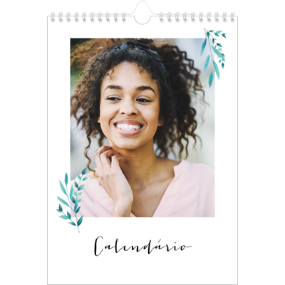 Calendário fotográfico A4 — Ilustrações de flores [capa]