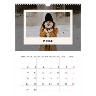 Calendário A3 — A edição de retrato [Março]