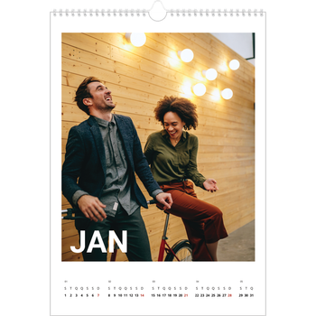 Calendário fotográfico A3 — Mês grande