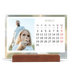 Calendário de mesa com suporte em madeira - horizontal  — Efeito de pincel [Março]