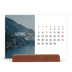 Calendário de mesa com suporte em madeira - horizontal  — Escapadinha infinita [Abril]