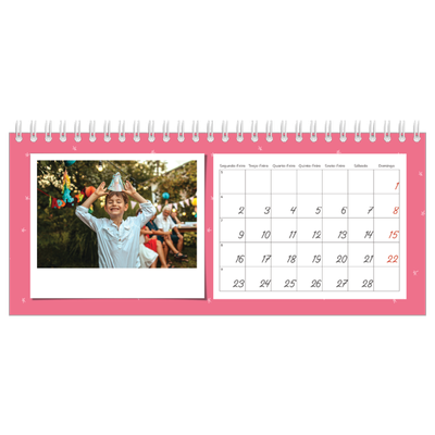 Calendários de mesa — Fotografias coloridas [Fevereiro]