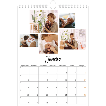 Calendário fotográfico A4 — Isto sou eu