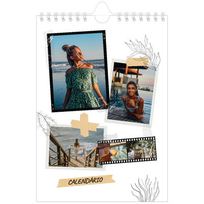 Calendário A5 — Estilo de álbum de recortes [capa]