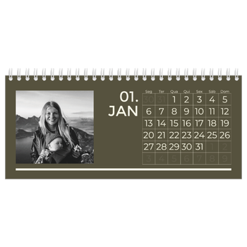 Calendário de Fotografias de Mesa — Contemporâneo arrojado