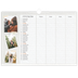 Calendário de família horizontal A3 — Planificador artesanal - Familia de 4 [Fevereiro]