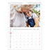Calendário fotográfico A4 — Destaques vermelhos [Março]