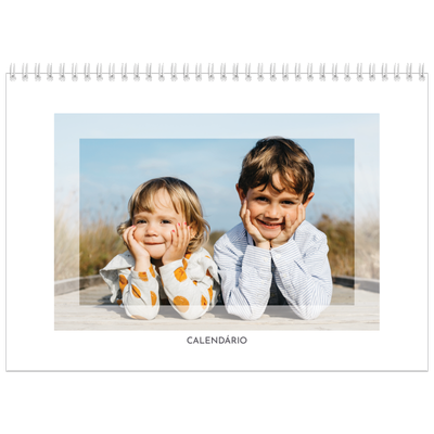 Calendário A4 duplo — Moldura transparente [capa]