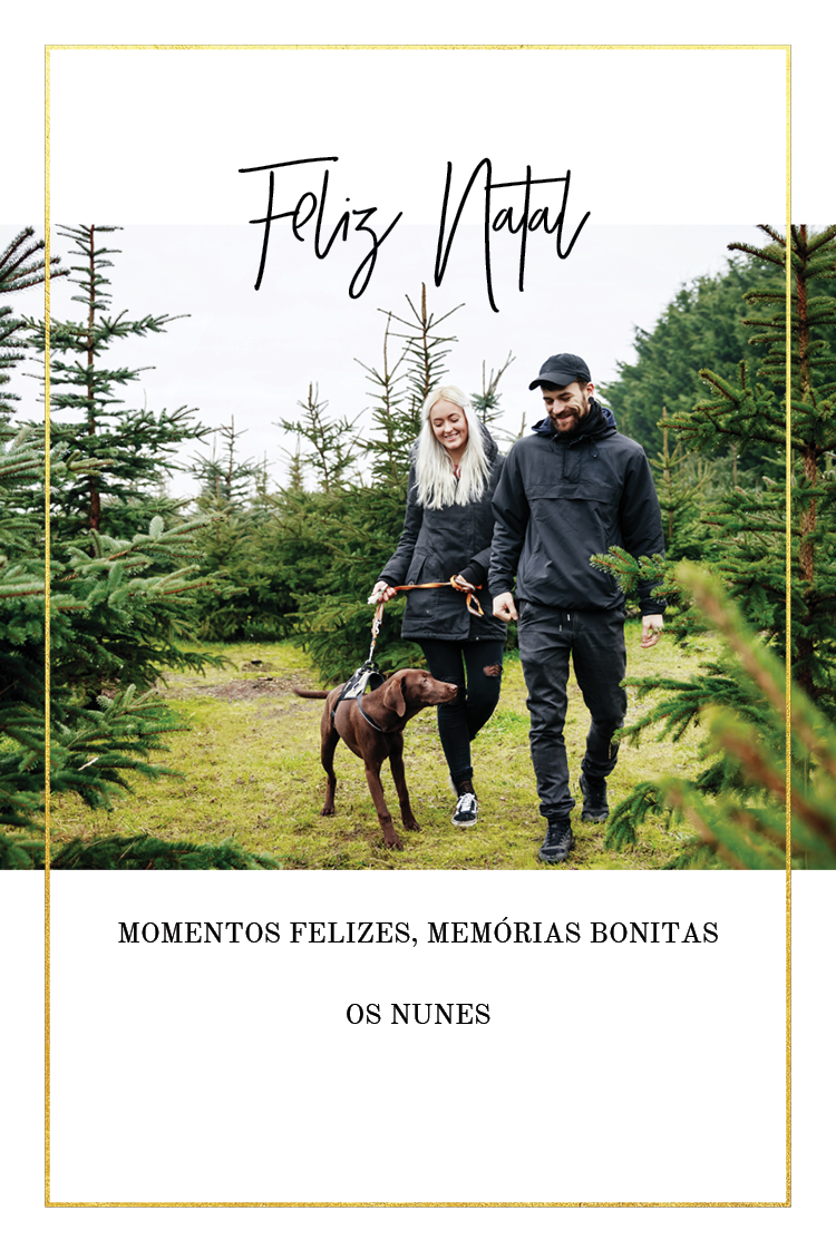 Cartões — Moldura dourada fina