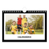Calendário A5 horizontal — Moldura preta [capa]