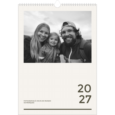 Calendário A3 — Contemporâneo arrojado [capa]