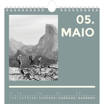 Calendário quadrado — Contemporâneo arrojado [capa]