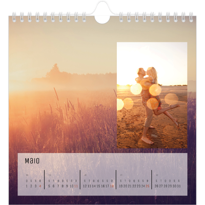 Calendário quadrado — Regresso à natureza [capa]