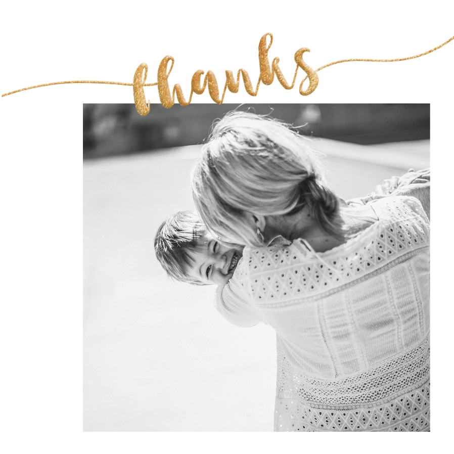 Cartões de agradecimento — Caligrafia dourada