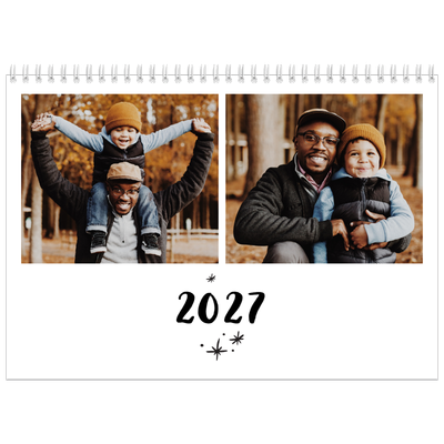Calendário A4 duplo — Escrito à mão [capa]