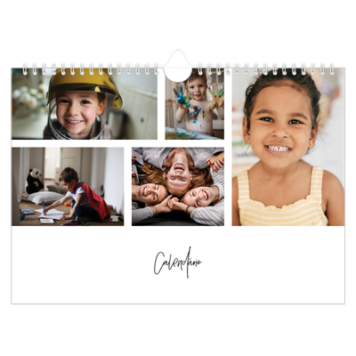 Calendário A4 horizontal — Arranjos fotográficos [capa]