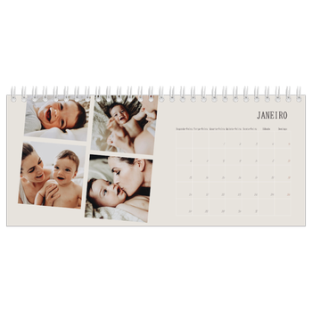 Calendário de Fotografias de Mesa — Memórias em movimento