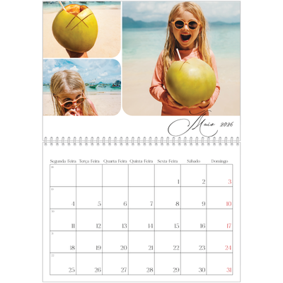 Calendário A4 duplo — Instantâneos e escrita [capa]