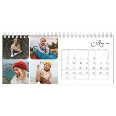 Calendários de mesa — Instantâneos e escrita [Março]