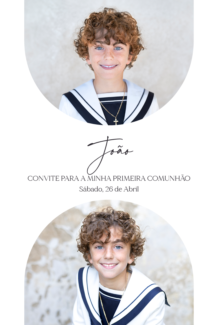 Convites — Moldura oval moderna