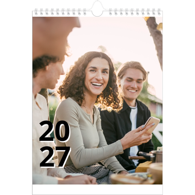 Calendário fotográfico A4 — Estilo de carta [capa]