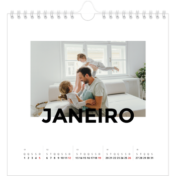 Calendário fotográfico quadrado — Scattergram