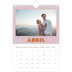 Calendário A5 — Molduras retro [Abril]