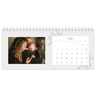 Calendários de mesa — Flores desenhadas à mão [capa]