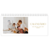 Calendários de mesa — Texto dourado grande [capa]
