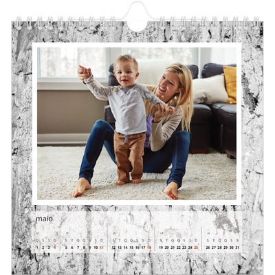 Calendário quadrado — Casca de árvore [capa]