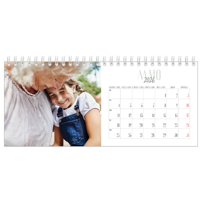 Calendários de mesa — Tipografia mista [capa]