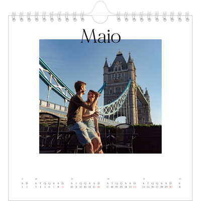 Calendário quadrado — O meu diário de viagem [Maio]