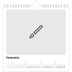 Calendário quadrado — Desenhe o seu próprio produto [Fevereiro]