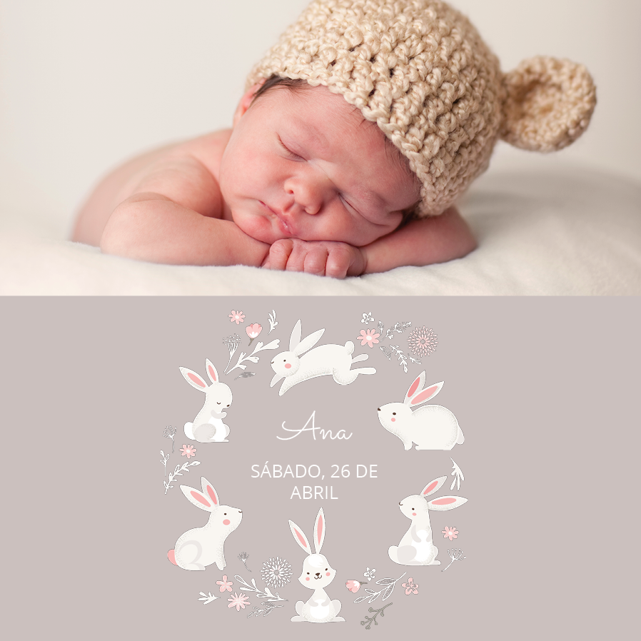 Convites — Coelhos brancos