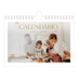 Calendário A5 horizontal — Texto dourado grande [capa]