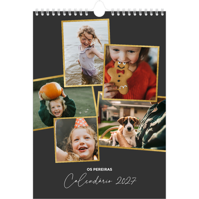 Calendário fotográfico A4 — Tantas recordações [capa]