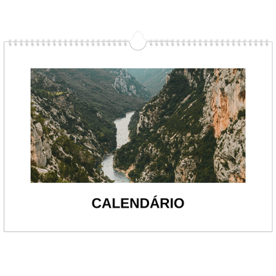 Calendário A3 Horizontal — Fotografia simples [capa]