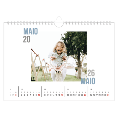 Calendário A4 horizontal — Tipo de casal [capa]