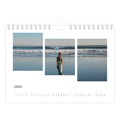 Calendário A5 horizontal — Mosaicos de viagem [capa]