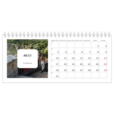 Calendários de mesa — A história completa [Maio]