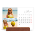 Calendário de mesa com suporte em madeira - horizontal  — Fotos e escrita [capa]