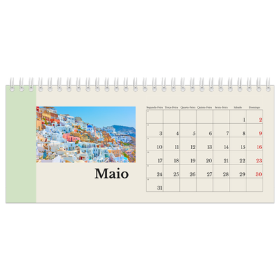 Calendários de mesa — Vistas do mundo [Maio]
